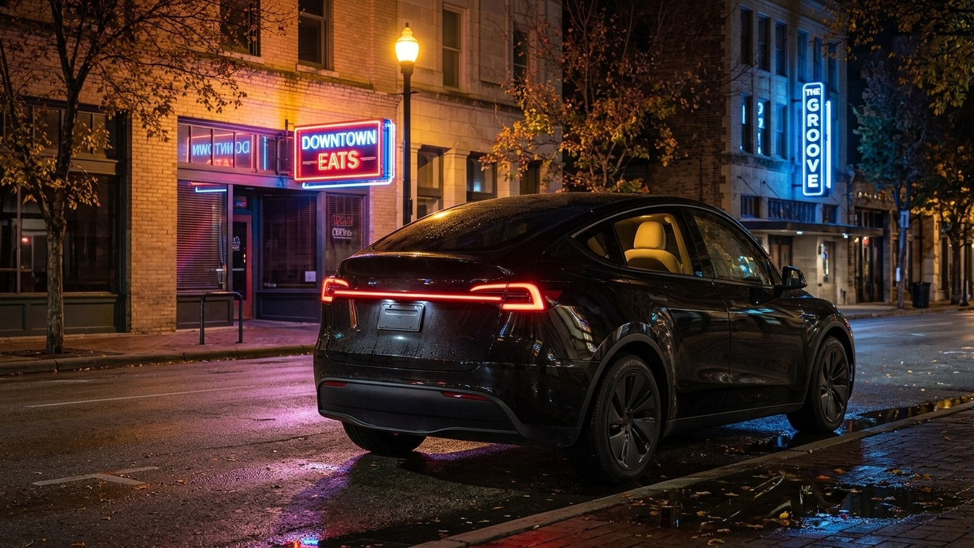 Tesla Robotaxi now runs until 2 a.m., adding trip sharing, Calm Mode, a live rear camera and Grok in Model Y